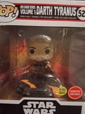 Funko Star Wars Darth Tyranus Red & Black Glow-In-The-Dark Figure